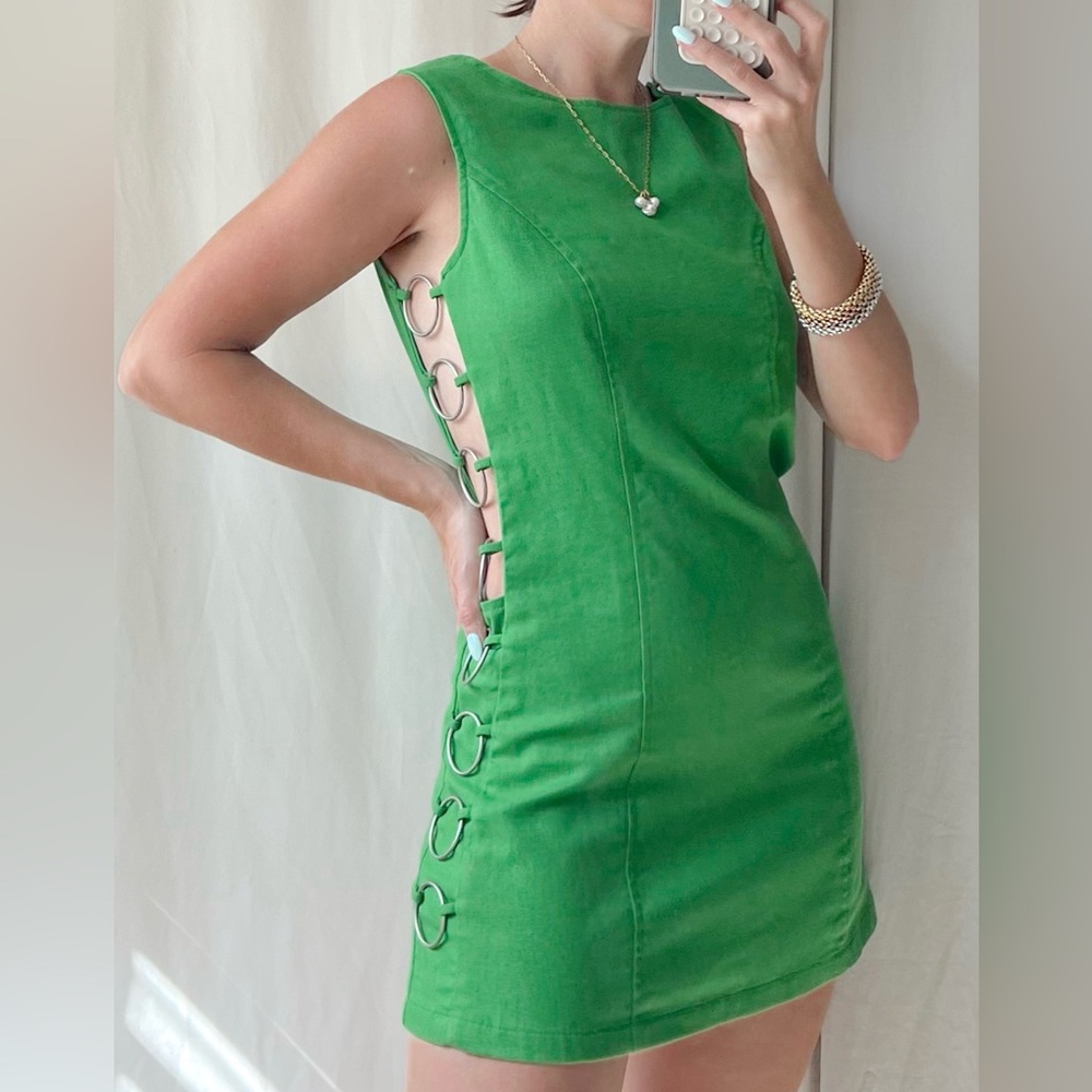 GREEN MINI DRESS *BTQ * NWT